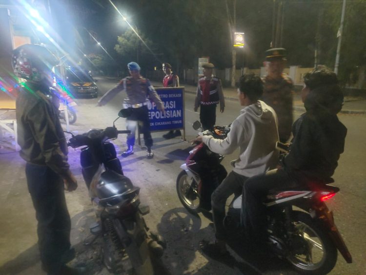 Operasi Kejahatan Jalanan Polsek Cikarang Timur Perkuat Pengawasan di Jalan Raya Citarik