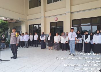 Police Goes to School, Bhabinkamtibmas Jejalenjaya Ajak Pelajar SMA Yadika 13 Menjauhi Narkoba dan Tawuran