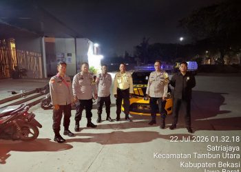 Jaga Jakarta Jaga Bekasi, Patroli KRYD Polsek Tambun Selatan Jangkau Permukiman dan Jalur Tanggul