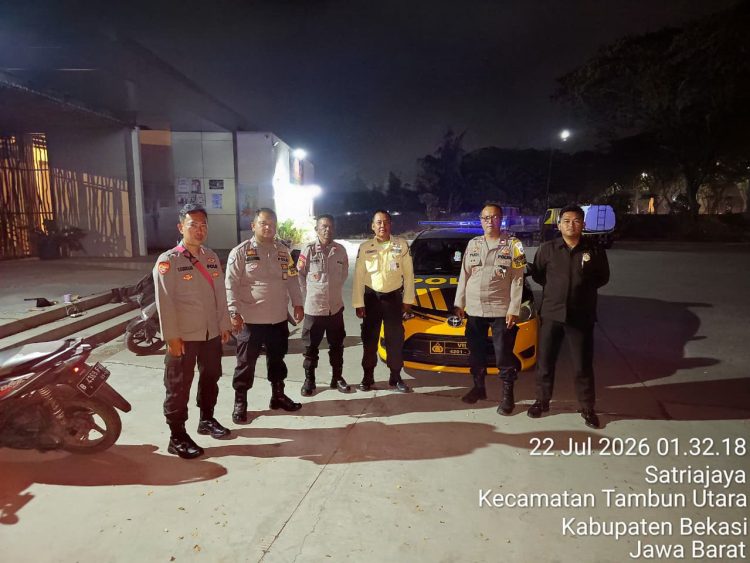 Jaga Jakarta Jaga Bekasi, Patroli KRYD Polsek Tambun Selatan Jangkau Permukiman dan Jalur Tanggul