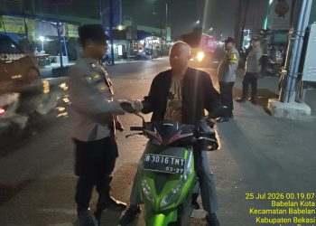 Jaga Jakarta Jaga Bekasi, Polsek Babelan Gelar Operasi Kejahatan Jalanan Cegah Gangguan Kamtibmas