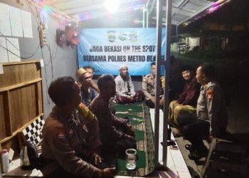 Jaga Jakarta Jaga Bekasi, Polsek Cikarang Pusat Serap Aspirasi Warga Kampung Cicau PLN