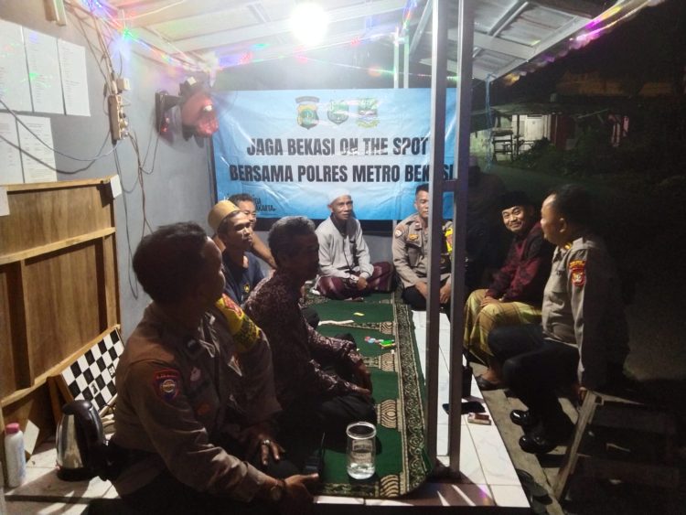 Jaga Jakarta Jaga Bekasi, Polsek Cikarang Pusat Serap Aspirasi Warga Kampung Cicau PLN