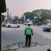 Polsek Cikarang Pusat Intensifkan Pengaturan Lalu Lintas, Arus Kendaraan di Depan Pasar Modern Cikarang Terpantau Ramai Lancar