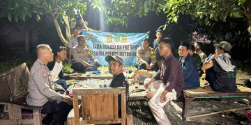 Jaga Bekasi On The Spot, Polsek Tambelang Ajak Warga Sukamantri Perkuat Keamanan Lingkungan