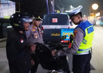 Operasi Kejahatan Jalanan, Polsek Babelan Periksa Pengendara dan Antisipasi Aksi 3C