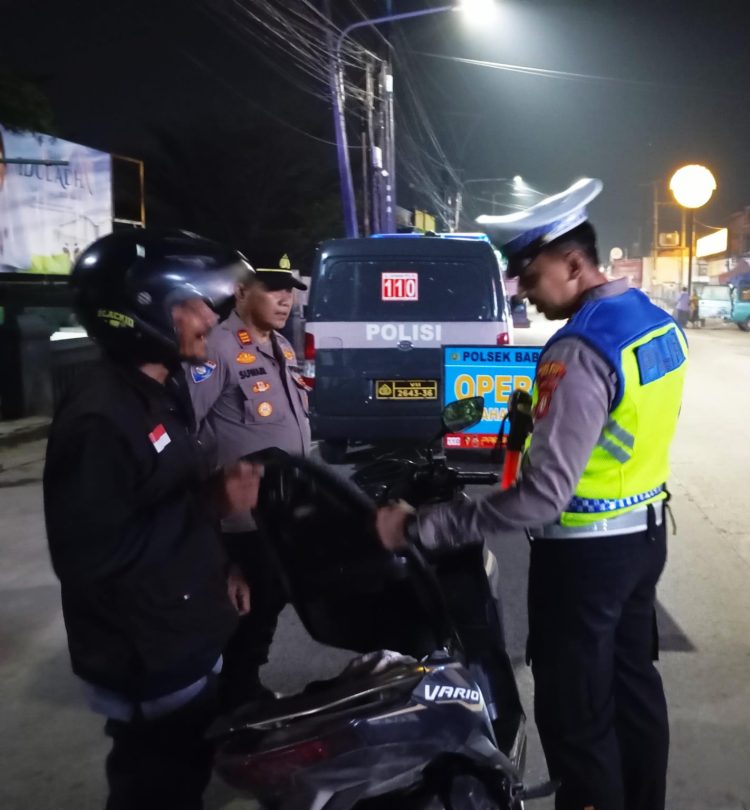 Operasi Kejahatan Jalanan, Polsek Babelan Periksa Pengendara dan Antisipasi Aksi 3C