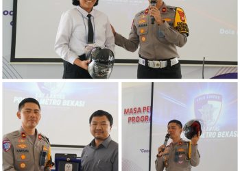 Police Goes to School, Sat Lantas Polres Metro Bekasi Edukasi Pelajar SMA Presiden tentang Tertib Lalu Lintas dan Anti-Bullying