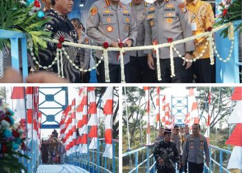 Jembatan Merah Putih Presisi Nusantara Diresmikan, Polda Metro Jaya Hadirkan Bakti Kesehatan dan 500 Paket Sembako untuk Warga Cabangbungin