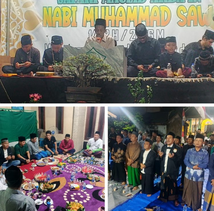 Safari Maulid Arba’in Malam Ke-3 Meriah, Ulama, Habaib dan Warga RW 14 Bersatu dalam Sholawat