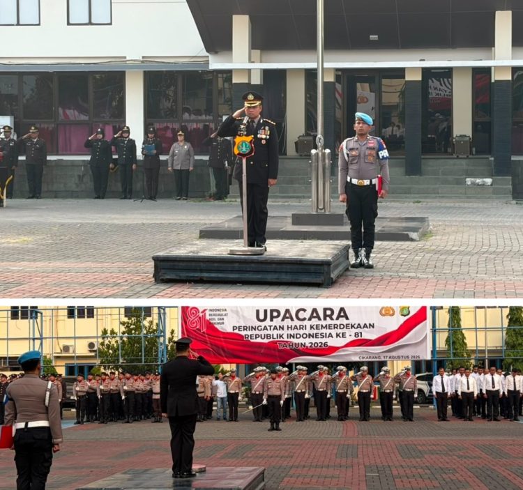 Jaga Jakarta Jaga Bekasi, Polres Metro Bekasi Gelar Upacara HUT ke-81 RI dengan Khidmat