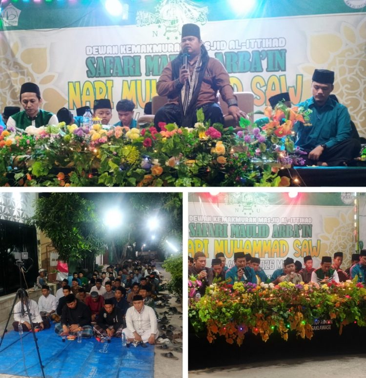 Malam Kedelapan Safari Maulid Arba’in 1448 H, Semangat Panitia dan Jamaah Jadi Kunci Keberkahan
