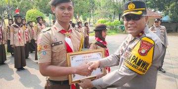 Kapolsek Cikarang Selatan Lantik dan Kukuhkan Anggota Saka Bhayangkara Angkatan Ke-4 Tahun 2026
