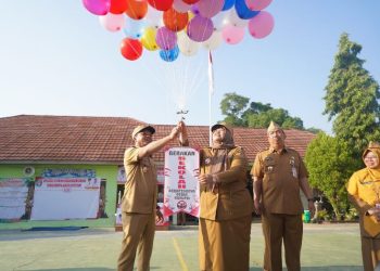 Bupati Pringsewu Riyanto Pamungkas Canangkan Gerakan Sekolah Berintegritas Bebas KKN 