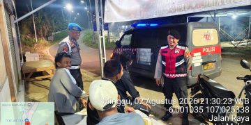 Jaga Jakarta Jaga Bekasi, Patroli Biru Polsek Muaragembong Antisipasi 3C, Tawuran, dan Premanisme