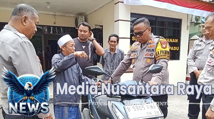 Polsek Serang Baru Kembalikan Sepeda Motor Hasil Operasi Kejahatan Jalanan kepada Pemiliknya