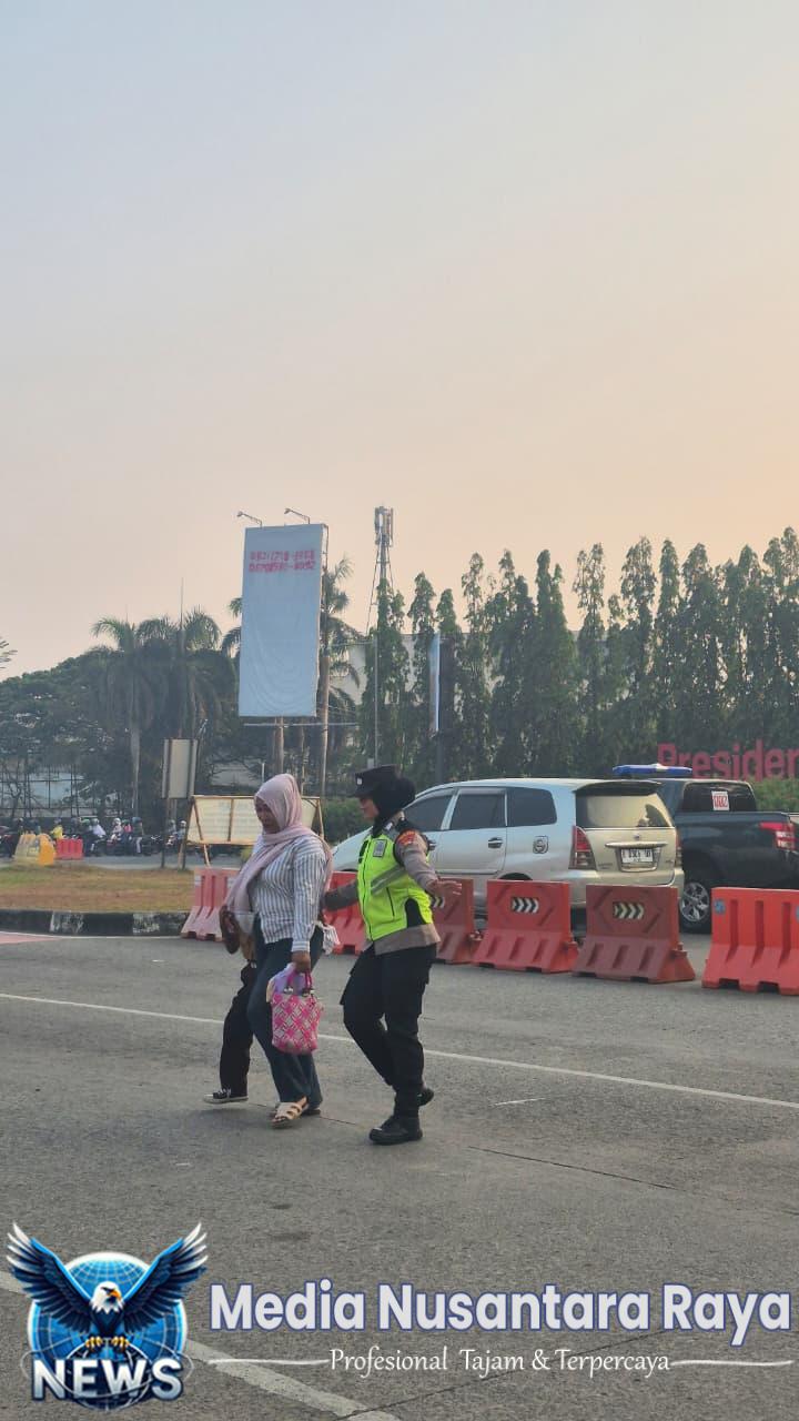 Tujuh Personel Disebar di Lima Titik, Pengaturan Lalu Lintas Pagi Berjalan Lancar