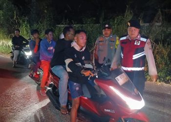 Polsek Muaragembong Gelar OKJ dan Patroli Biru, Antisipasi Kejahatan Jalanan hingga Tawuran