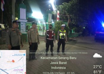 Polsek Serang Baru Gelar Patroli Preventif, Antisipasi 3C dan Perkuat Keamanan Lingkungan