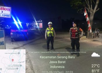Polsek Serang Baru Gelar Patroli Preventif, Antisipasi 3C dan Perkuat Keamanan Lingkungan