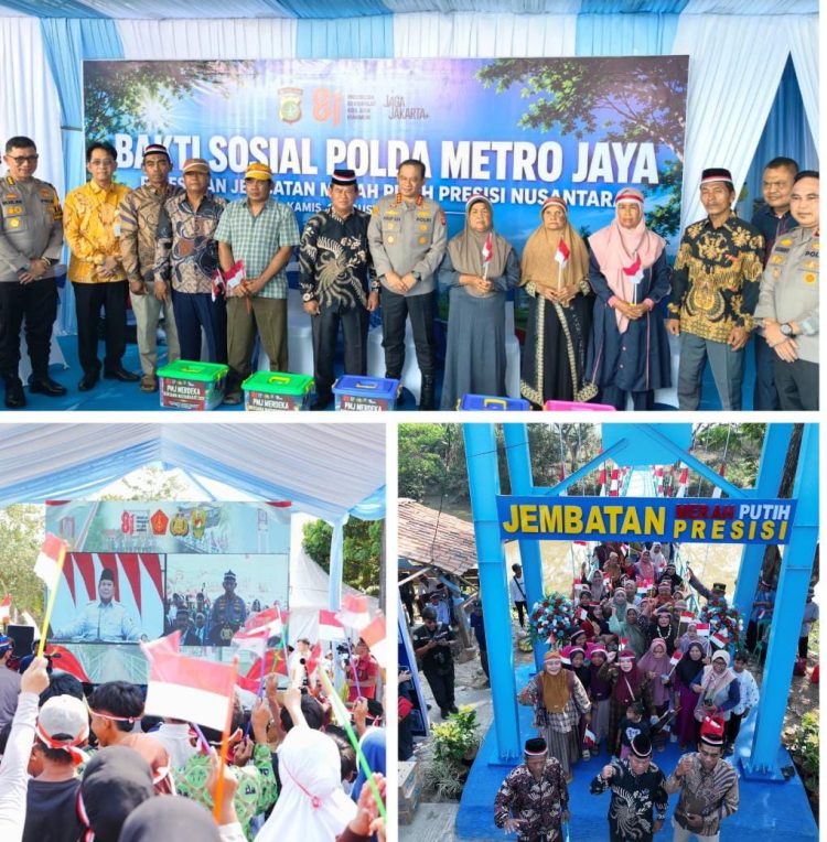 Presiden Resmikan Jembatan Merah Putih Presisi, Jadi Penghubung Baru Warga di Wilayah Polda Metro Jaya