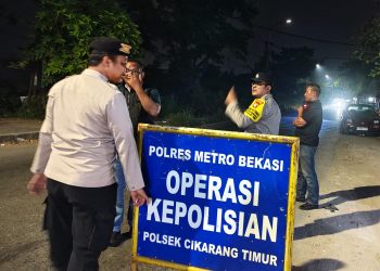Jaga Jakarta, Jaga Bekasi: Polsek Cikarang Timur Gelar OKJ, Satu Sepeda Motor Diamankan
