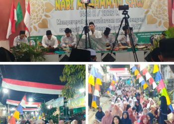 Gema Tahlil, Sholawat, Hadroh dan Tarian Sufi Semarakkan Maulid Nabi 1448 H di Gang Makmur Perum BCM