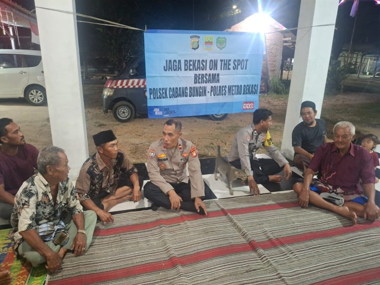 Jaga Jakarta Jaga Bekasi On The Spot, Polsek Cabangbungin Ajak Warga Setialaksana Jaga Kamtibmas Jelang Pilkades
