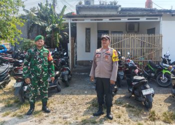 Bhabinkamtibmas dan Babinsa Monitor Kebaktian Jemaat GPdI Immanuel Tambelang