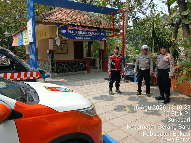 Sat Pamobit Polres Metro Bekasi Patroli Tempat Wisata Antisipasi Gangguan Kamtibmas