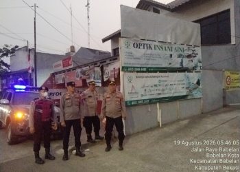 Polsek Babelan Berikan Pengamanan Fun Walk Milad ke-15 RS Tiara Bekasi