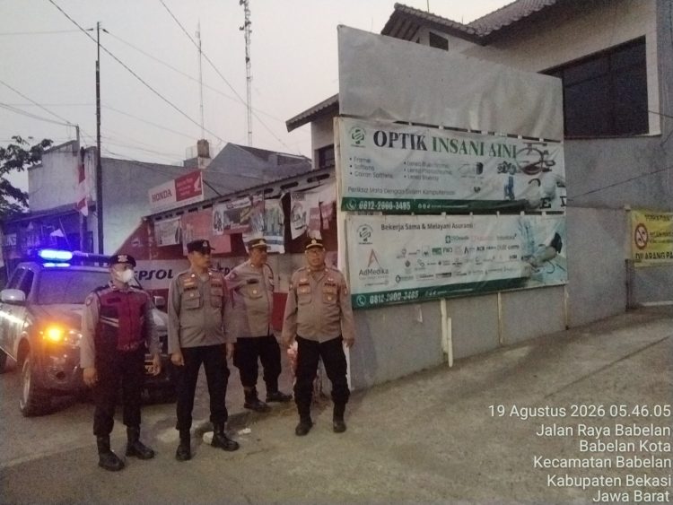 Polsek Babelan Berikan Pengamanan Fun Walk Milad ke-15 RS Tiara Bekasi