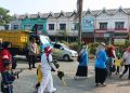 Kawal Karnaval PAUD HUT RI ke-81, Polsek Serang Baru Lakukan Pengamanan dan Pengaturan Lalu Lintas
