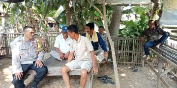 Sambangi Warga Mekarjaya, Bhabinkamtibmas Ajak Masyarakat Aktif Jaga Kamtibmas