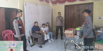 Polsek Pebayuran Amankan Kebaktian Jemaat Gereja El Gibor di Bantar Jaya