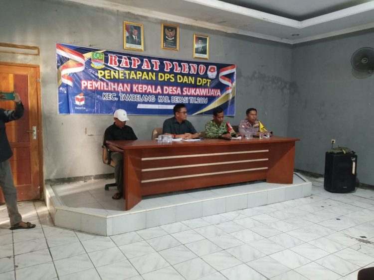 Bhabinkamtibmas Hadiri Rapat Penyusunan DPS Pilkades Sukawijaya Tetapkan 3.371 Pemilih Sementara