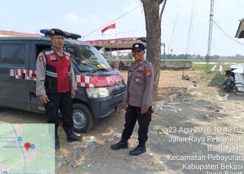 Polsek Pebayuran Tingkatkan Patroli Preventif Cegah Gangguan Kamtibmas di Karang Jaya