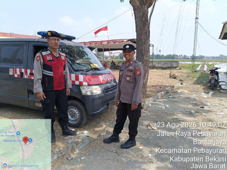 Polsek Pebayuran Tingkatkan Patroli Preventif Cegah Gangguan Kamtibmas di Karang Jaya
