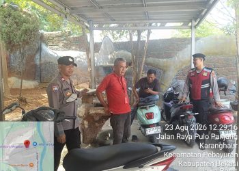 Polsek Pebayuran Gelar Patroli Dialogis, Antisipasi 3C dan Tawuran