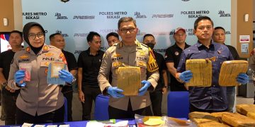 Satresnarkoba Polres Metro Bekasi Bongkar Rantai Peredaran Narkoba, Ganja hingga Home Industry Tembakau Sintetis Terungkap