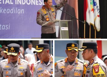 Polres Metro Bekasi Amankan Konsolidasi Akbar FSPMI, Kapolres Dampingi Kapolri dan Kapolda Metro Jaya