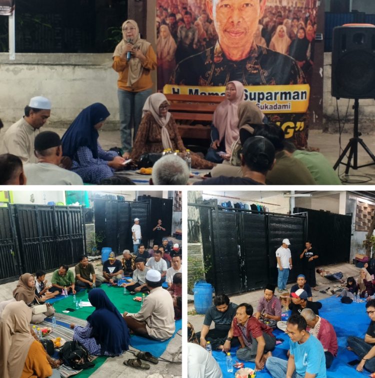 Sosialisasi ke Warga RT 06, H. Maman Suparman Nomor Urut 4 Bawa Komitmen Perubahan untuk Sukadami