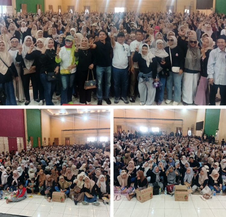Ribuan Relawan Padati GSG Cijambe, Konsolidasi Akbar Bang Reza Nomor Urut 2 Membara