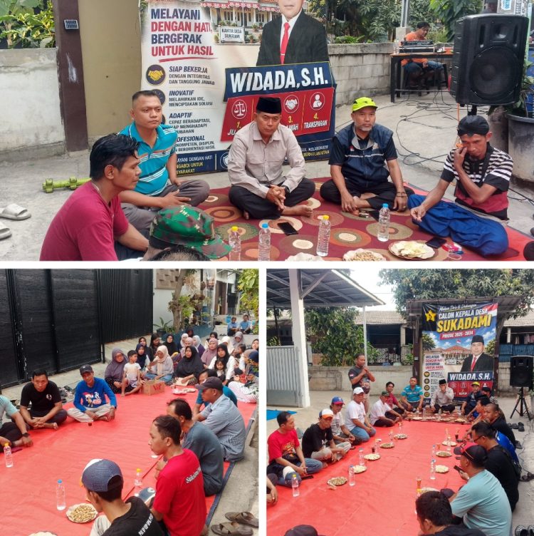 Silaturahmi Warga RT 06/014 BCM Bersama Widada S.H, Tegaskan Komitmen Pilkades Sukadami yang Bersih dan Transparan