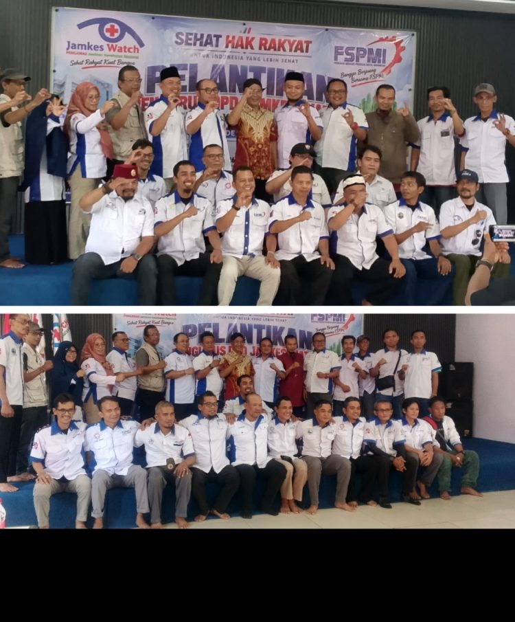 Direktur Jamkeswatch FSPMI Lantik Pengurus DPD Kabupaten dan Kota Bekasi, Tegaskan Penguatan Pelayanan Kesehatan untuk Rakyat