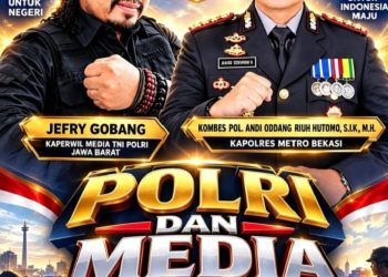 Perkuat Sinergitas Media dan Polri, Jefry Gobang Apresiasi Perhatian Kapolres Metro Bekasi di HUT ke-11 Media TNI POLRI