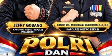 Perkuat Sinergitas Media dan Polri, Jefry Gobang Apresiasi Perhatian Kapolres Metro Bekasi di HUT ke-11 Media TNI POLRI