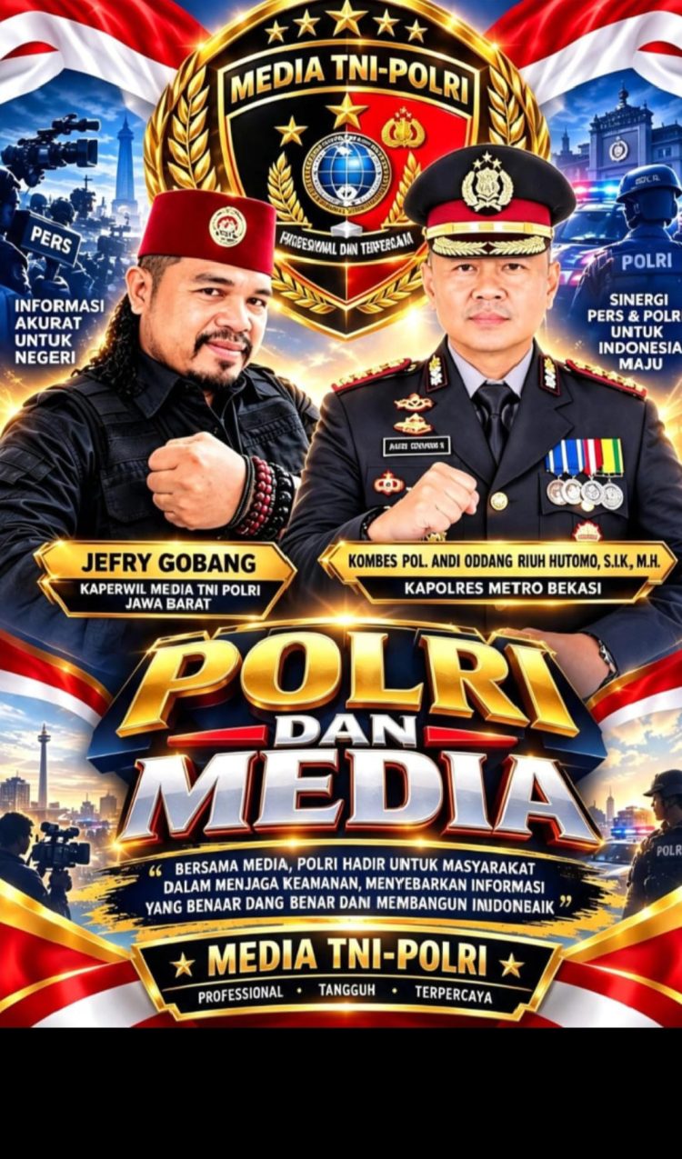 Perkuat Sinergitas Media dan Polri, Jefry Gobang Apresiasi Perhatian Kapolres Metro Bekasi di HUT ke-11 Media TNI POLRI