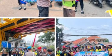 Hari Jadi Propam ke-24, Sipropam Polres Metro Bekasi Gelar Bhakti Sosial untuk Ojek Pangkalan