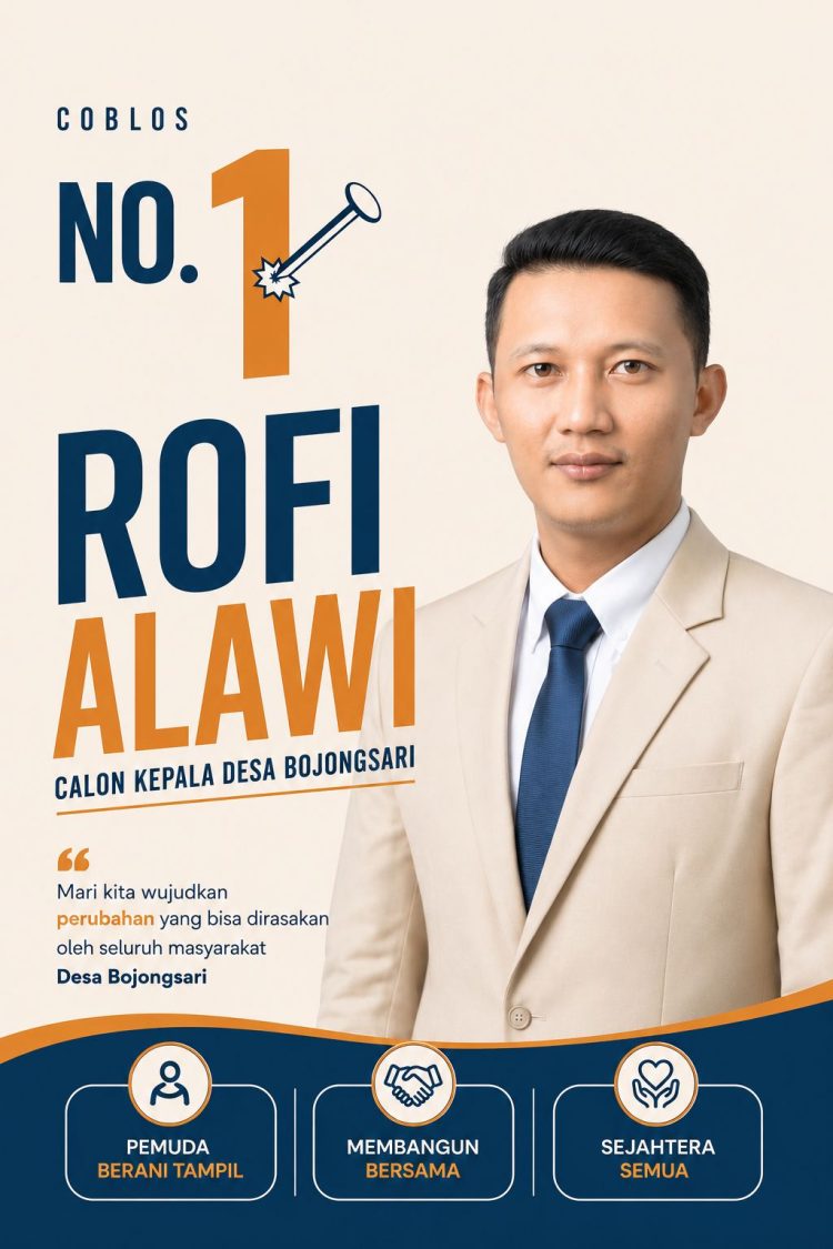 Kampanye ROFI ALAWI Nomor Urut 1, Bawa Semangat Milenial untuk Perubahan dan Kemajuan Desa Bojong Sari